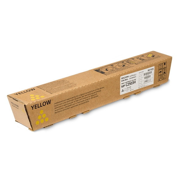 Ricoh typ MP C2503H (841926) toner żółty, zwiększona pojemność, oryginalny 841926 073554 - 1