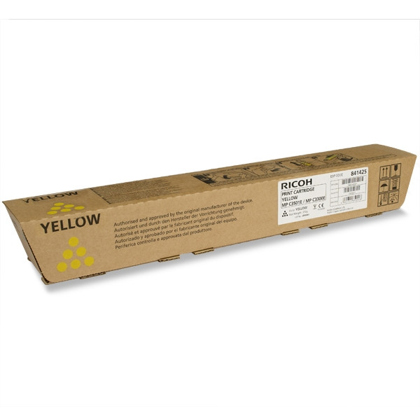 Ricoh type MP C2800/C3300/C3001/C3501E toner żółty oryginalny 841125 841425 842044 073904 - 1