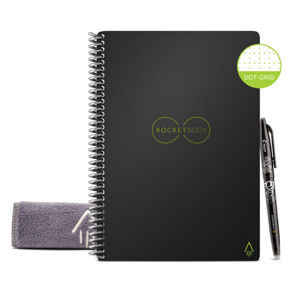 Rocketbook Notatnik / planer wielokrotnego użytku Rocketbook Core A5 czarny (36 arkuszy) EVR-E-R EVR-E-RC-A-EU EVR-E-RC-A-FR 224556 - 1