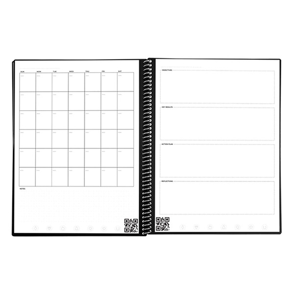 Rocketbook Notatnik / planer wielokrotnego użytku Rocketbook Fusion A4 czarny (42 arkusze) EVRF-E-RC-A-FR EVRF-L-K-A 224588 - 4