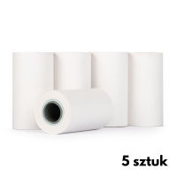 Rolki do kasy fiskalnej 57mm x 30mm x 10m, termiczne, białe (5 sztuk), 123drukuj K6020C 300313
