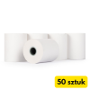 Rolki do kasy fiskalnej 57x25, termiczne, białe (50 sztuk), 123drukuj  300320