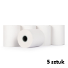 Rolki do kasy fiskalnej 57x25, termiczne, białe (5 sztuk), 123drukuj K-6005C 300319