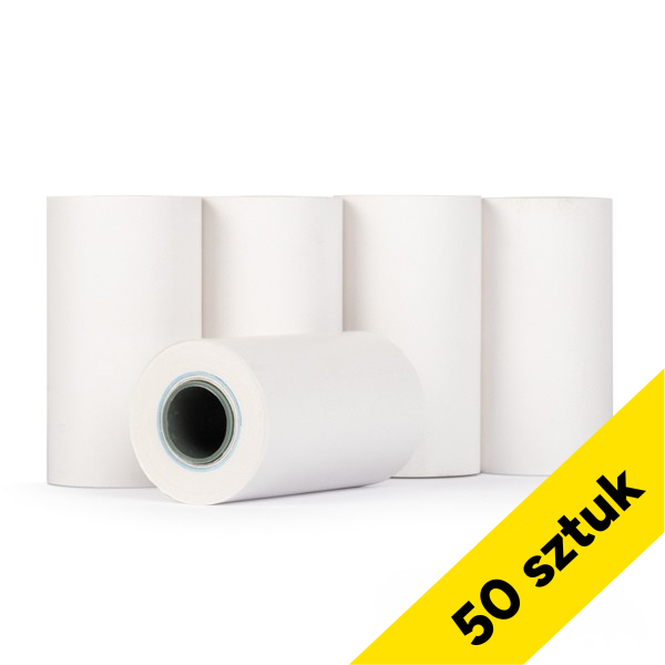 Rolki termiczne do kasy fiskalnej 57mm x 30mm x 10m (50 sztuk), 123drukuj 300314 - 1