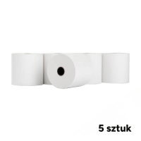 Rolki termiczne do kasy fiskalnej 57mm x 60mm x 75m (5 sztuk), 123drukuj 302684