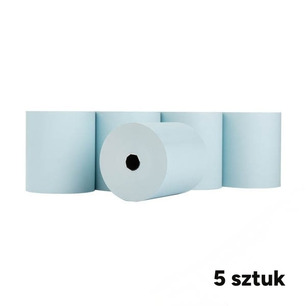 Rolki termiczne do kasy fiskalnej 80mm x 80mm x 61m, niebieskie (5 sztuk), 123drukuj 302689 - 1