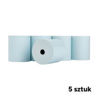 Rolki termiczne do kasy fiskalnej 80mm x 80mm x 61m, niebieskie (5 sztuk), 123drukuj 302689