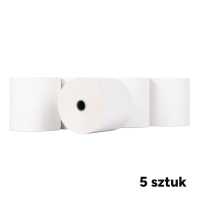 Rolki termiczne do kasy fiskalnej 80mm x 80mm x 75m (5 sztuk), 123drukuj 300331