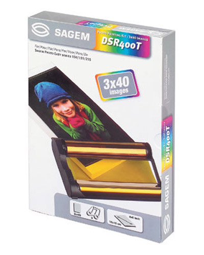 Sagem DSR 400T Folie + 120 kartek papieru fotograficznego formatu 10 x 15, oryginalny Sagem DSR-400T 031915 - 1