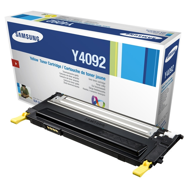 Samsung CLT-Y4092S (SU482A) toner żółty, oryginalny CLT-Y4092S/ELS 033632 - 1