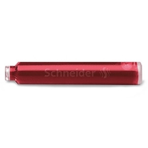 Schneider Naboje atramentowe Schneider czerwone (6 sztuk) S-6602 217140 - 1