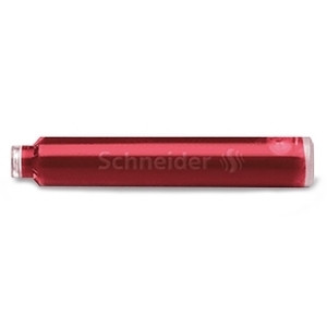 Schneider Naboje atramentowe czerwone (6 sztuk) S-6602 217140 - 1