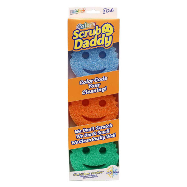 Scrub Daddy Colors | Oryginalne gąbki z USA (3 sztuki)  SSC00211 - 1