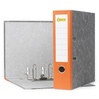 Segregator A4 kartonowy pomarańczowy 80 mm, 123drukuj 300172