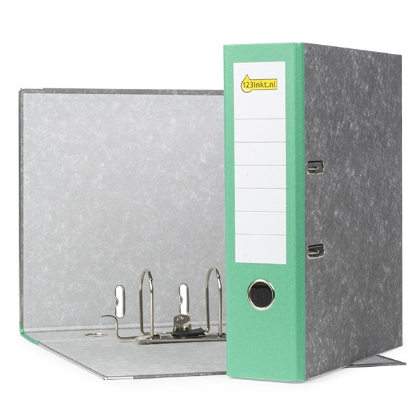 Segregator A4 kartonowy zielony 80 mm, 123drukuj 300171 - 1
