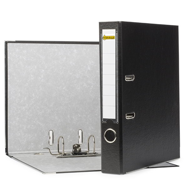 Segregator A4 plastikowy czarny 50 mm, 123drukuj 300104 - 1