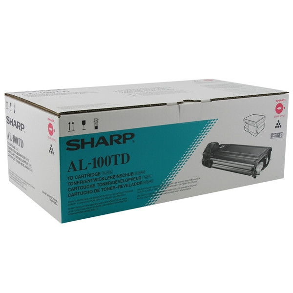 Sharp AL-100TD toner czarny + developer, oryginalny Sharp AL100TD 032790 - 1