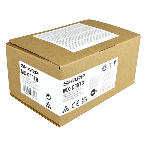 Sharp MX-C36TB toner czarny, oryginalny MXC36TB 125478 - 1