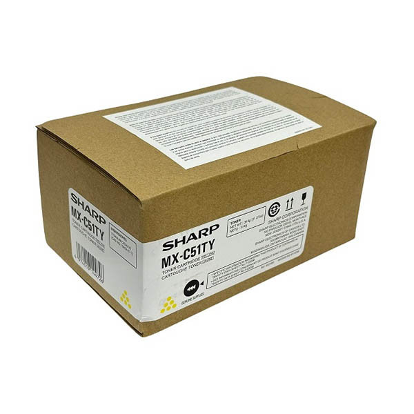 Sharp MX-C51TY toner żółty, oryginalny 038928 - 1