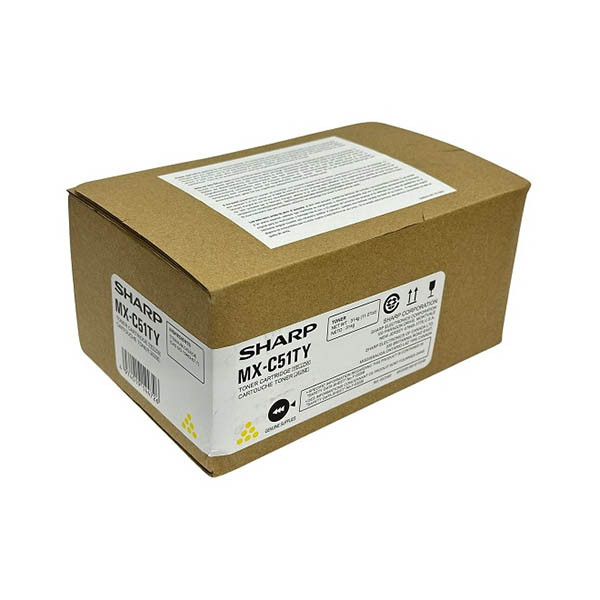 Sharp MX-C51TY toner żółty, oryginalny 038928 - 1