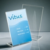 Stojak na ulotki A6 typu L, skośny 208715