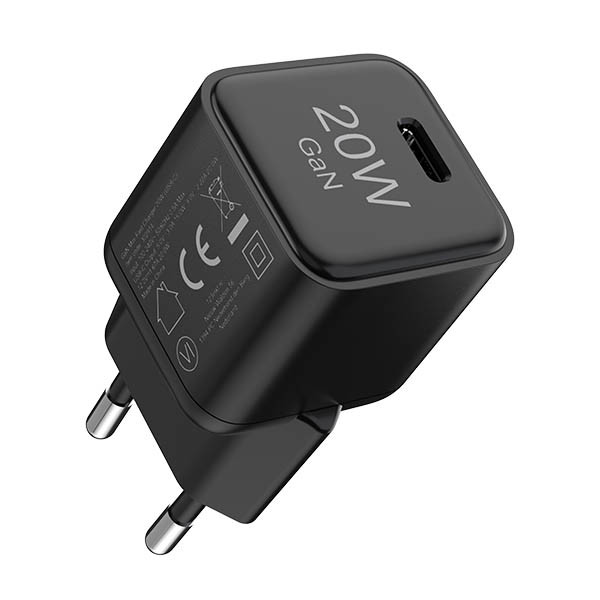 Szybka ładowarka USB-C | 20W | czarna | 123drukuj 302914 - 3
