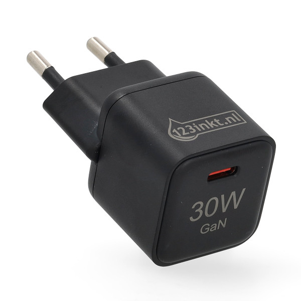 Szybka ładowarka USB-C | czarna | 30W | 123drukuj 302915 - 1