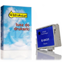 T0431 czarny, zwiększona pojemność, wersja 123drukuj