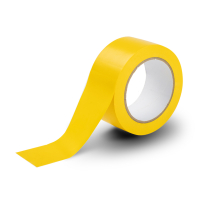 Taśma do znakowania podłóg żółta 50 mm x 33 m, 123drukuj 302636
