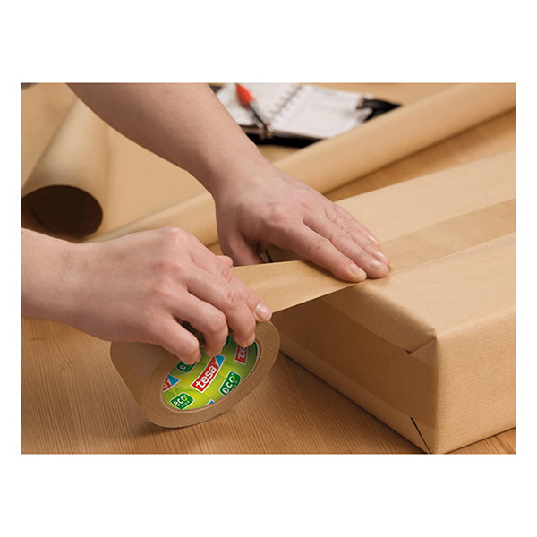Taśma pakowa Tesa Eco Strong, papier brązowy, 50 mm x 50 m 202373 - 4