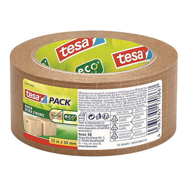 Taśma pakowa Tesa Eco Ultra Strong papier brązowy 50 mm x 25 m 203382 - 1