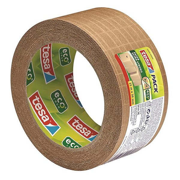 Taśma pakowa Tesa Eco Ultra Strong papier brązowy 50 mm x 25 m 203382 - 5