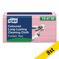 Ściereczki wielorazowe TORK | 194750 | czerwone | 8 szt. SE200481