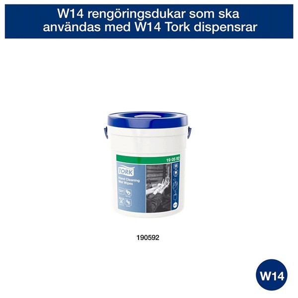 Czyściwo włókninowe TORK | 190492 | o niskiej pylności, wiaderko z wkładem | W10 | STOCK SE200099 - 1