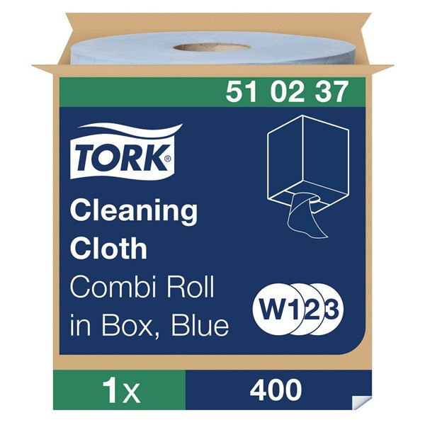 Czyściwo włókninowe TORK | 510237 | wielozadaniowe | W1/W2/W3 | niebieskie SE200470 - 1