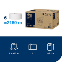 Papier toaletowy Jumbo TORK | 110273 | miękki | 6 rolek SE200212
