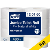 Papier toaletowy Jumbo TORK | 120160 | 6 rolek SE200198