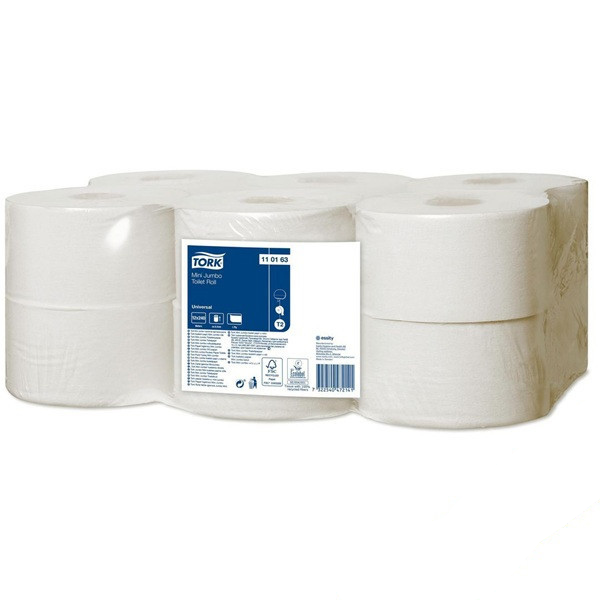 Papier toaletowy TORK Mini Jumbo Advanced | 1-warstwowy | 12 rolek SE200190 - 1