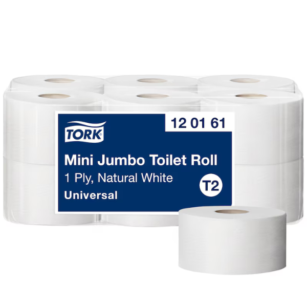 Papier toaletowy TORK Mini Jumbo Universal | 120161 | 1-warstwowy | 12 rolek SE200192 - 1