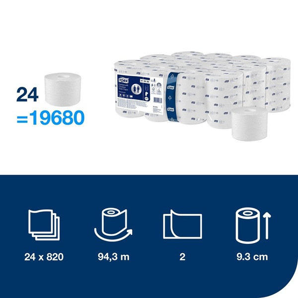 Papier toaletowy TORK OptiServe® | 472630 | bez gilzy SE200218 - 1
