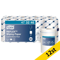 Ręcznik TORK REFLEX | 473246 | do wycierania | MINI | biały | 12 rolek SE200172