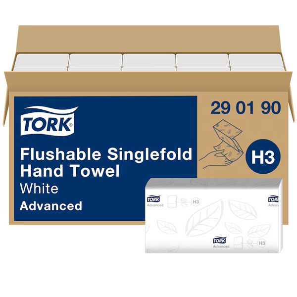 Ręcznik do rąk ZZ TORK Advanced | 290190 | łatwo rozpuszczalny | 3750 listków STO00092 - 1