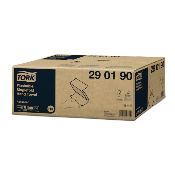 Ręcznik do rąk ZZ TORK Advanced | 290190 | łatwo rozpuszczalny | 3750 listków STO00092 - 2