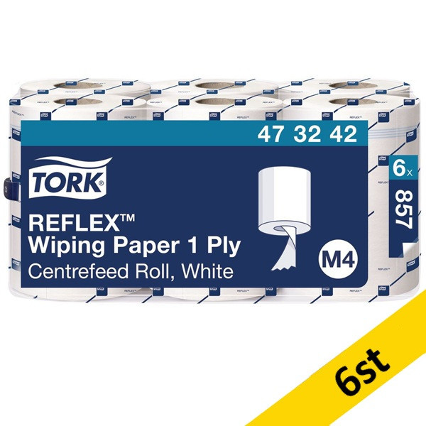 Ręcznik papierowy w roli TORK REFLEX | 473242 | do wycierania, 1-warstwowy | biały SE200166 - 1