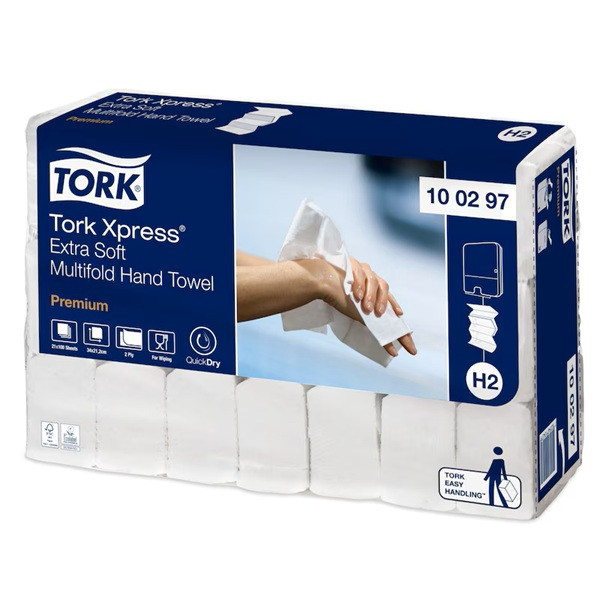 Ręcznik w składce TORK Xpress | 100297 | ekstra miękki, 4 panele | 2100 listków STO00040 - 1