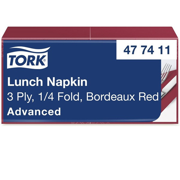 Serwetka na stół TORK | 477411 | bordowa | 10 szt. SE200278 - 1