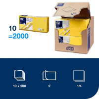 Serwetka obiadowa TORK | 477841 | żółta | 10 szt. SE200341