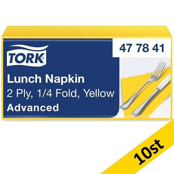 Serwetka obiadowa TORK | 477841 | żółta | 10 szt. SE200341 - 2