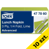 Serwetki obiadowe TORK | 477840 | limonkowe | 10 szt. SE200299 - 1