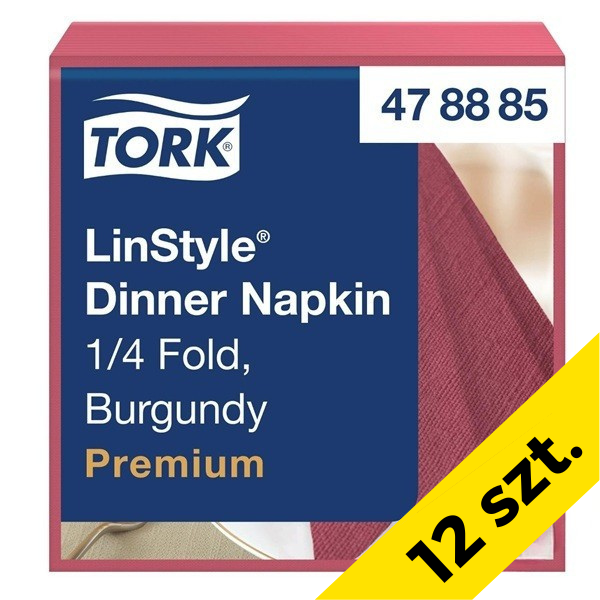 Serwetki obiadowe TORK Premium | 478855 | bordowe | 600 szt. SE200350 - 1